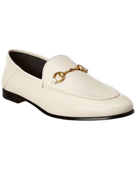 gucci loafers white mens|men's gucci bit loafer.